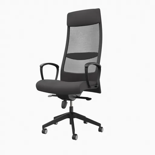 Ikea Markus Chair Black Fabric