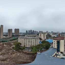 Highsky building raod clouds bluesky