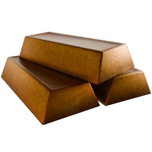 High-quality 3D model of stacked gold bars with a shiny, reflective surface perfect for financial or luxury rendering in Blender.