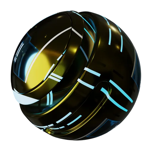 SciFi Floor gold (Emissive)