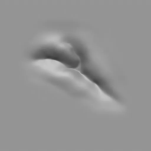 ER_Muscle brush 42 3D sculpting tool for defined muscle structures on digital models