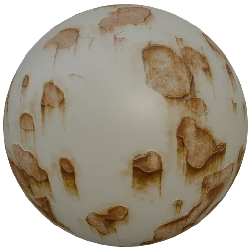 Chipped paint white