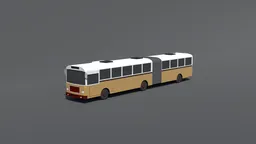 Optimized 3D retro styled bus model in low-poly design ideal for CG visualization and Blender 3D projects.