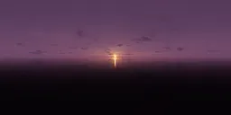 Large Sun Cloudy Sunset