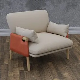 "Add a touch of sophistication to your living room with the Savannah Chair 3D model from BlenderKit. This Soviet-style piece, designed by Henriett Seth F. in 2019, features a comfortable pillow and realistic wood effect. Perfectly tileable and with great topology, this Blender 3D model is sure to impress."