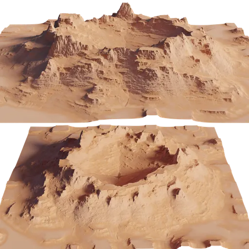 Terrain Sandstone Crater