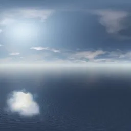 Bright Blue Ocean Sky HDRI