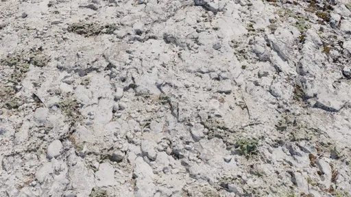 Detailed 3D limestone texture for realistic landscaping in Blender modeling.