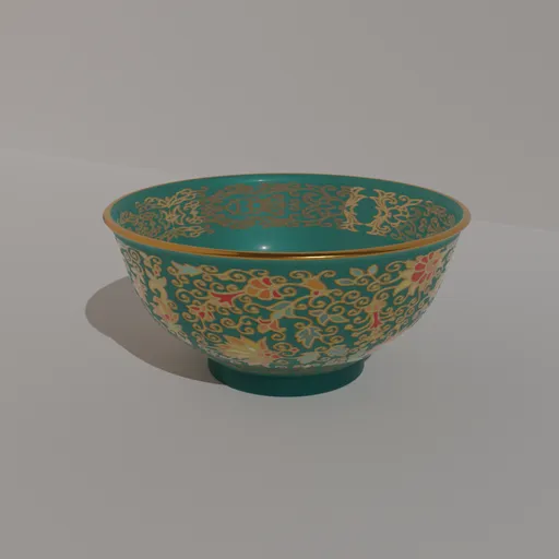 Bowl made of enamel material