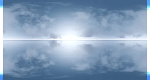Calm Blue Sky Reflection