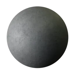 High-resolution seamless PBR Concrete Wall material for Blender 3D artists, ideal for architectural textures.