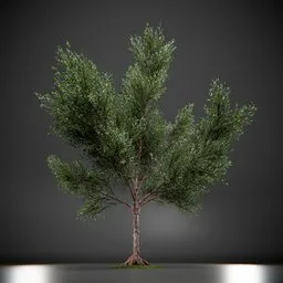 Callery Tree Low Poly Animated