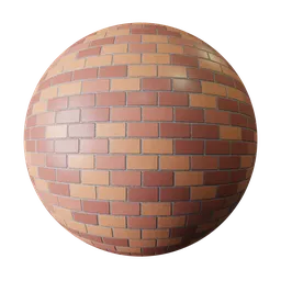 High-quality variegated brick PBR material for Blender 3D textures and CG art.