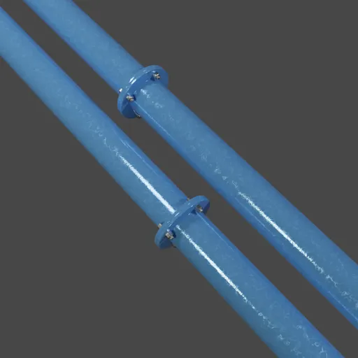 Flanged pipe