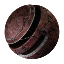 Stone - Cracked Red