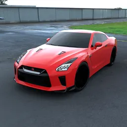 Nissan GTR(Rigged)