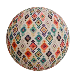 Floral motifs textile wallpaper