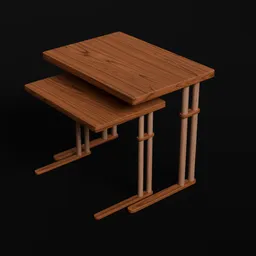 Wooden Coffe Table 02