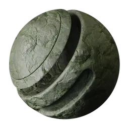 Mossy Jagged Rock