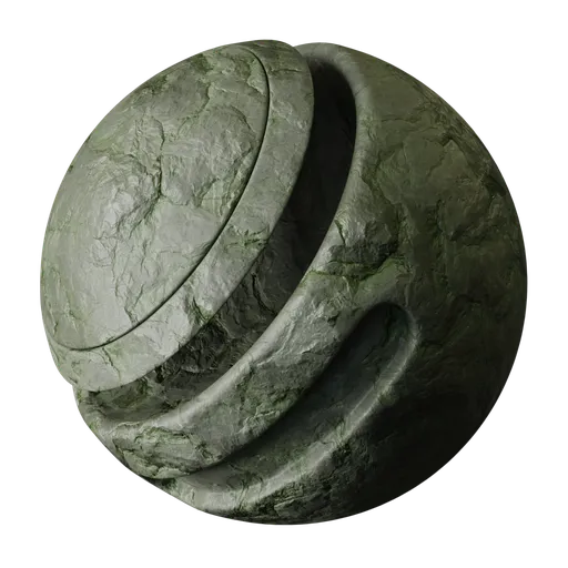 Mossy Jagged Rock