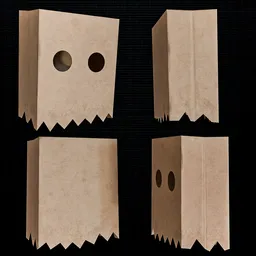 Paper Bag Mask - Jagged Cut