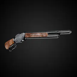 World at War Game-Ready Gun + 4k Textures | Blenderkit Series