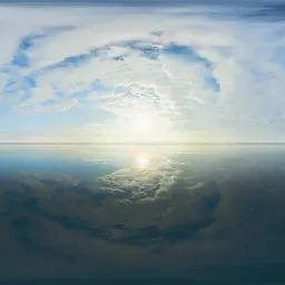 Cloudy clear sky 16k