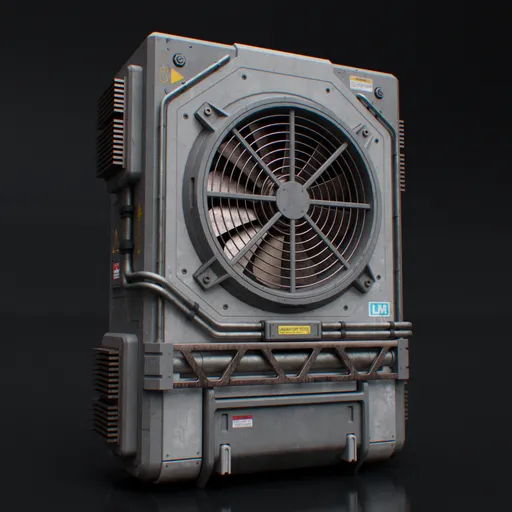 Scifi industrial cooling unit