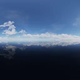 Sunny Blue Sky Day Landscape