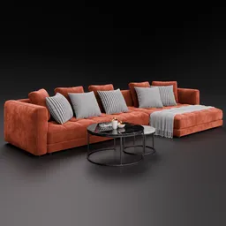 Sofa Doze Sectional Velvet