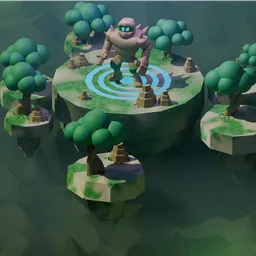 Fantasy Boss Arena Game Level