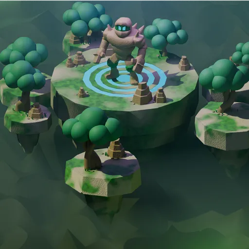 Fantasy Boss Arena Game Level