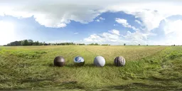 Village Field, unclipped sun