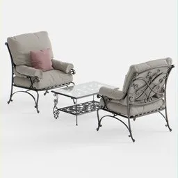 Outdoor Armchair Seating Set