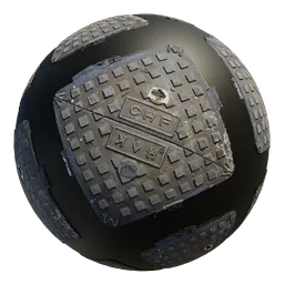 Square Metal manhole cover