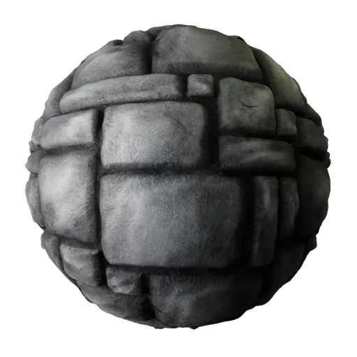 Realistic Stone Wall 2K PBR Texture for 3D Rendering, Ideal for Architectural Visualization.