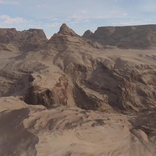 Sandstone Canyon Desert Landscape