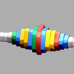 Modular Segmented Cable Diamond Wave