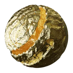 Crumpled Gold Foil