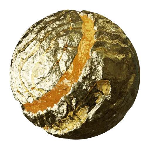 Crumpled Gold Foil
