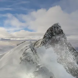 Snow Mountain Peak Landscape
