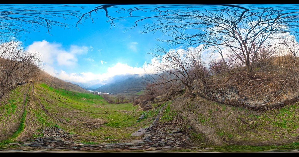 Mountain Trail Lush Spring Highlands | Landscapes HDRis | Blendkit