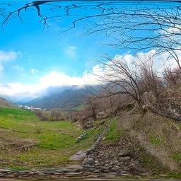 Mountain Trail Lush Spring Highlands