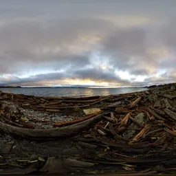 Cloudy Sunrise on Ocean Coast