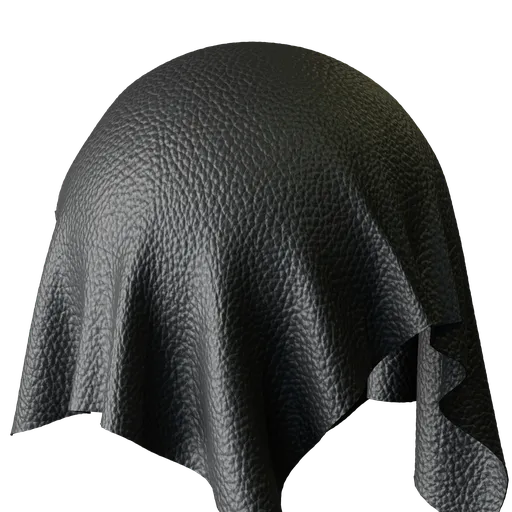 Black Full Grain Leather