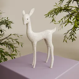 Marble Roe Deer Decorative Props