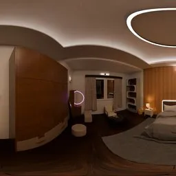 Warm Bedroom Interior