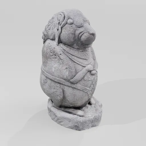Chubby Lion Rock Statuette