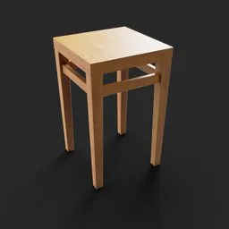 Wood Side Chair Table