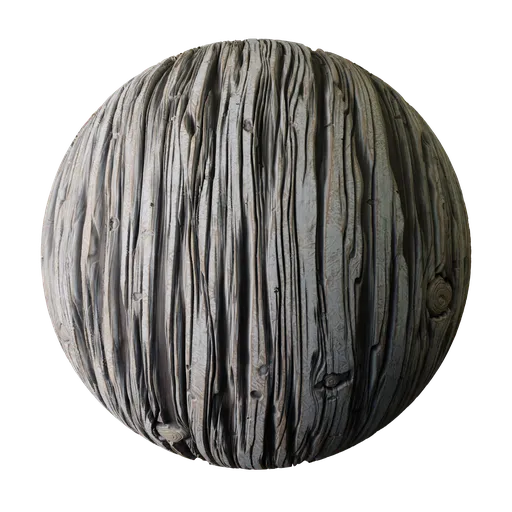 Stylized Silver Gray Driftwood